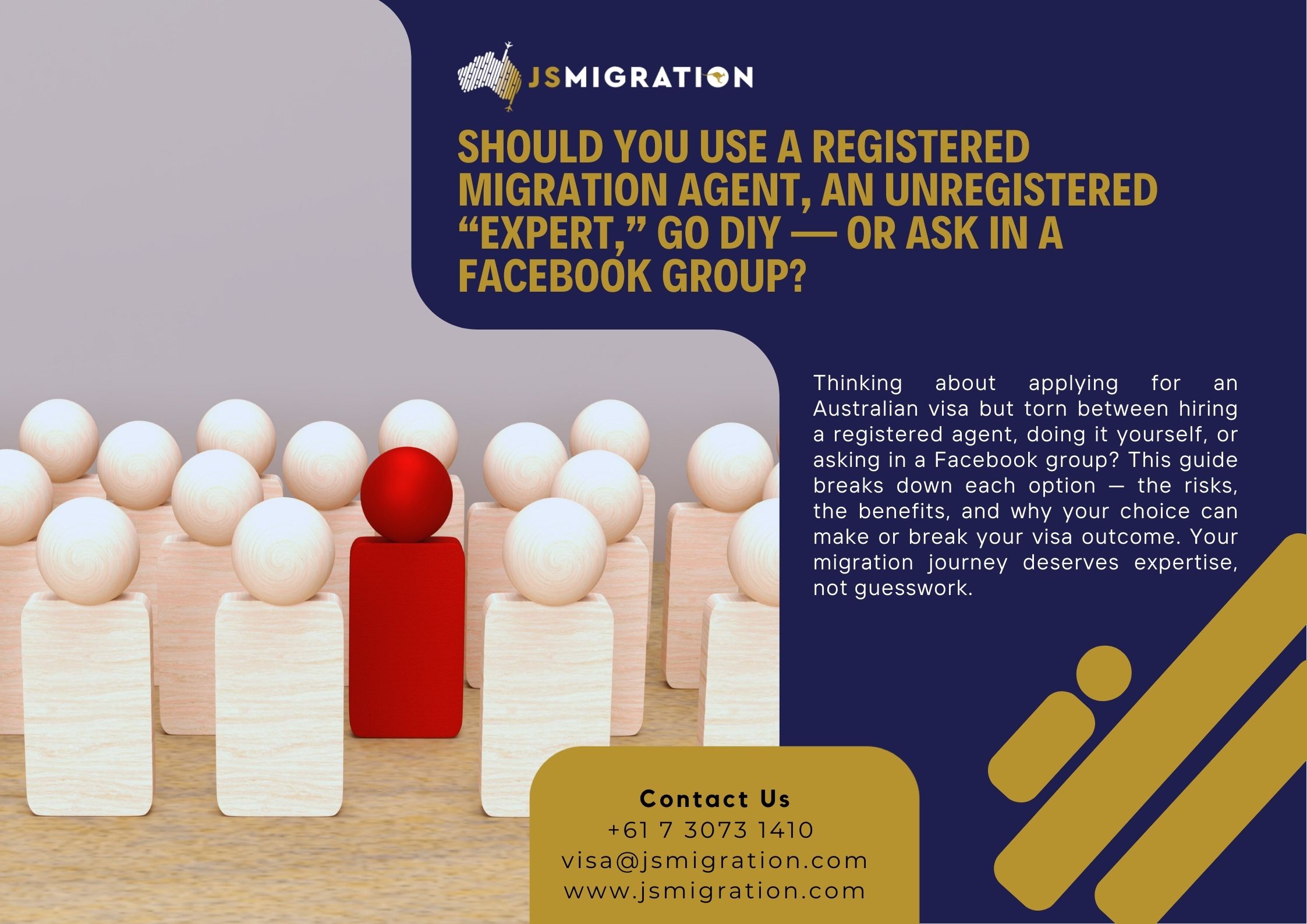 Should You Use a Registered Migration Agent, an Unregistered “Expert,” Go DIY — or Ask in a Facebook Group?