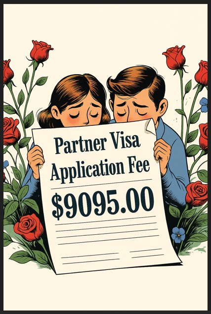 💙 “Roses are red, violets are blue, this Partner Visa costs more than our honeymoon too!”